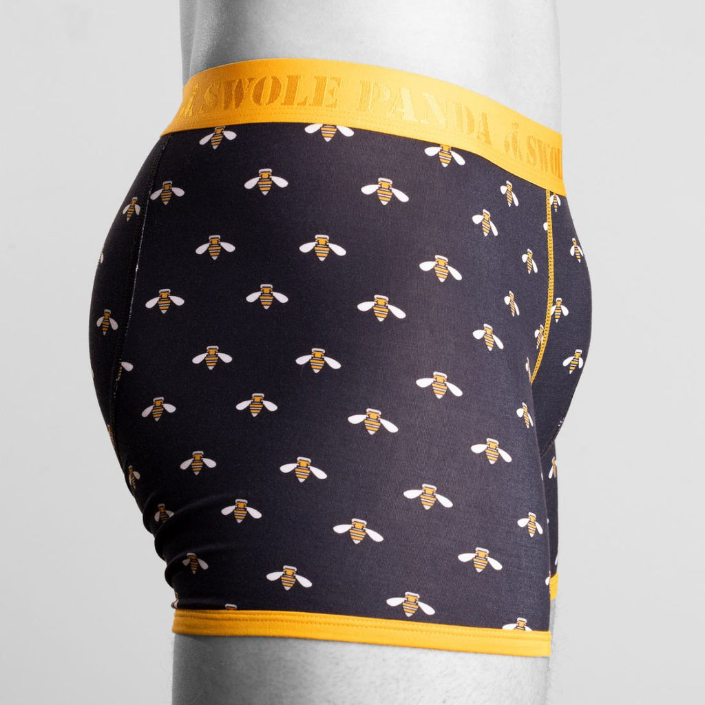 Swole Panda Bamboo Boxers – Breathable Anti-Chafe Bumblebee Underwear