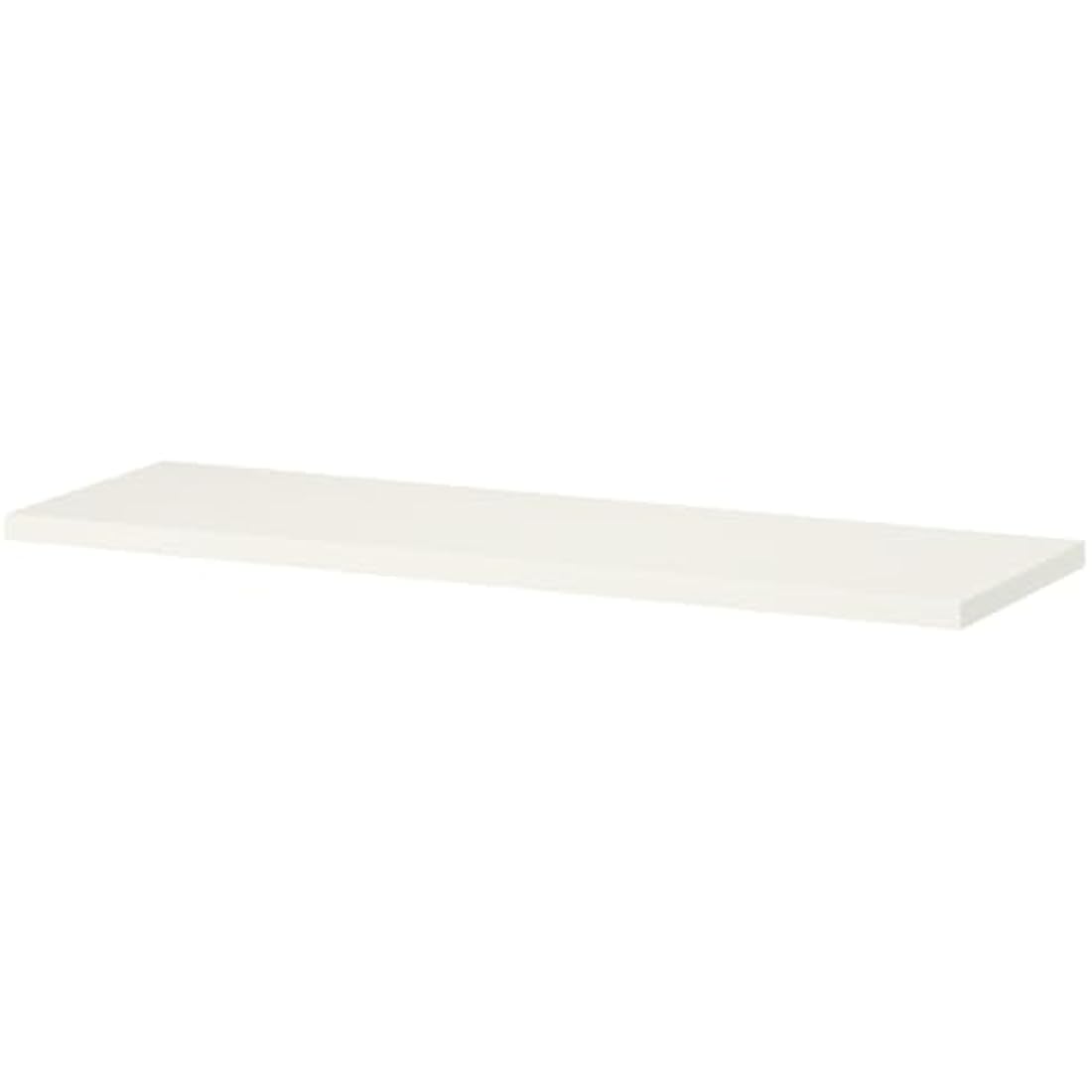 IKEA BURHULT White Wall Shelf – Minimalist Home Storage, 59x20 cm