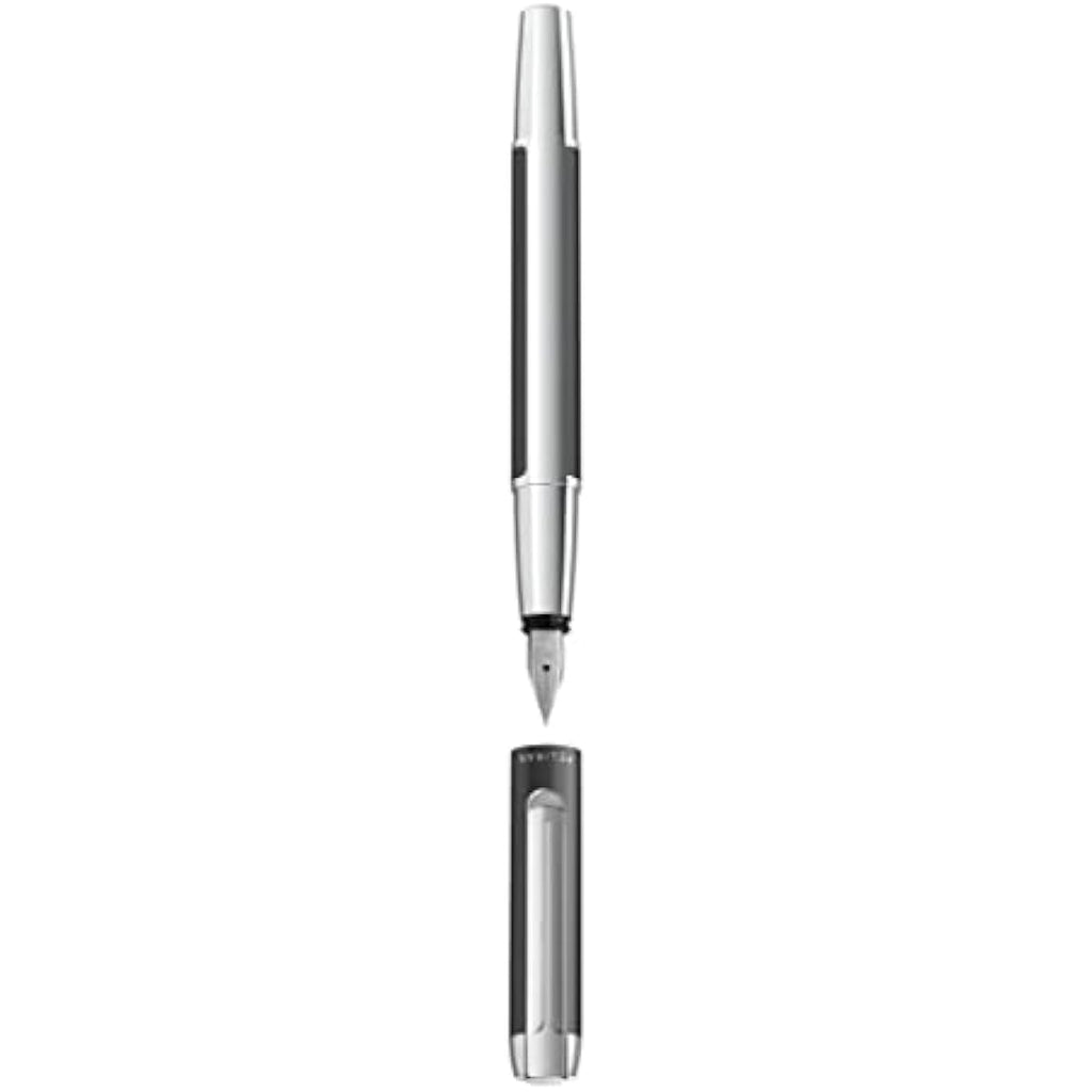 Pelikan Pura Fountain Pen – Anthracite Aluminum, Medium Nib (M)