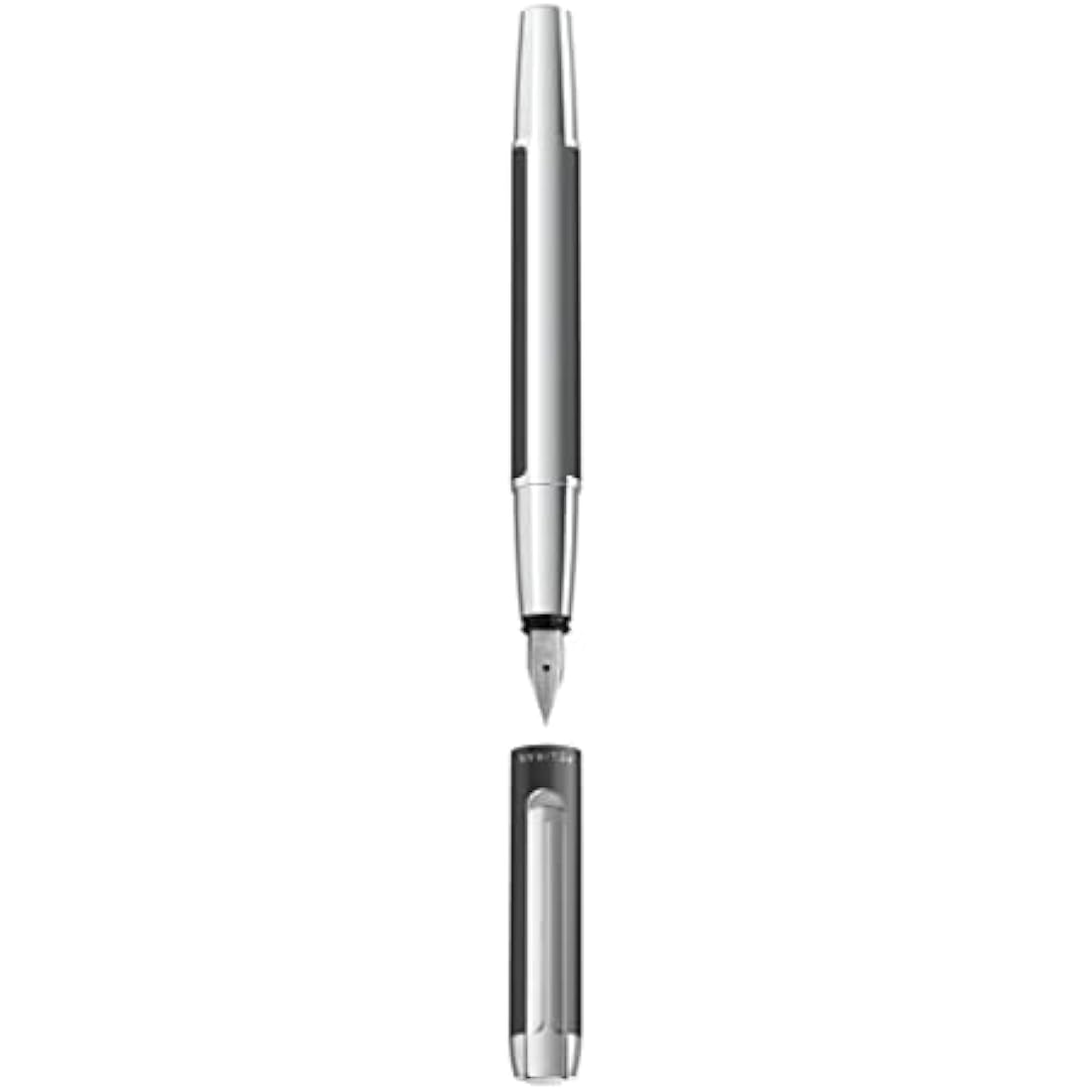 Pelikan Pura Fountain Pen – Anthracite Aluminum, Medium Nib (M)