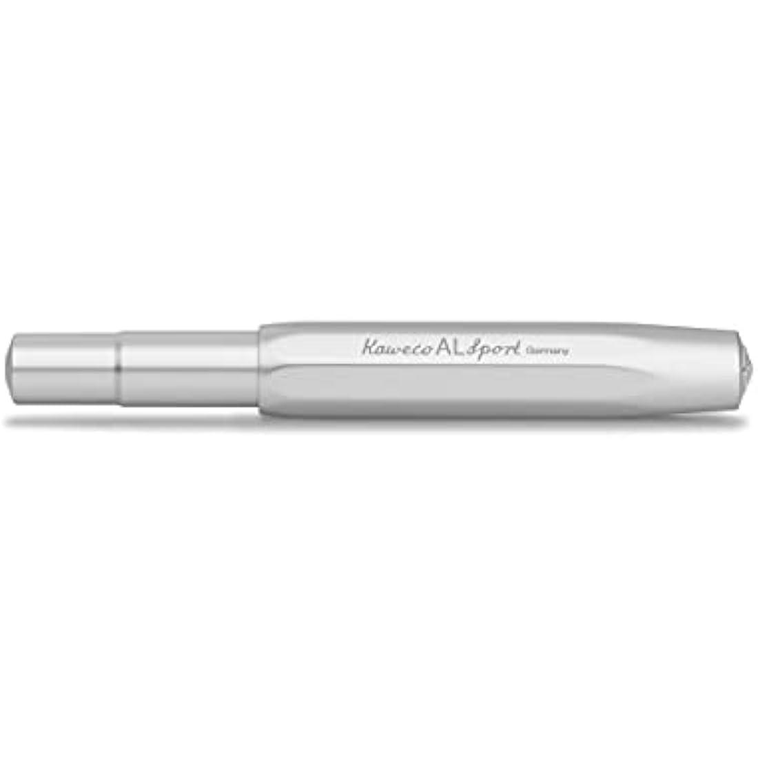 Kaweco AL Sport Fountain Pen – Silver Aluminium – Broad Nib (B)