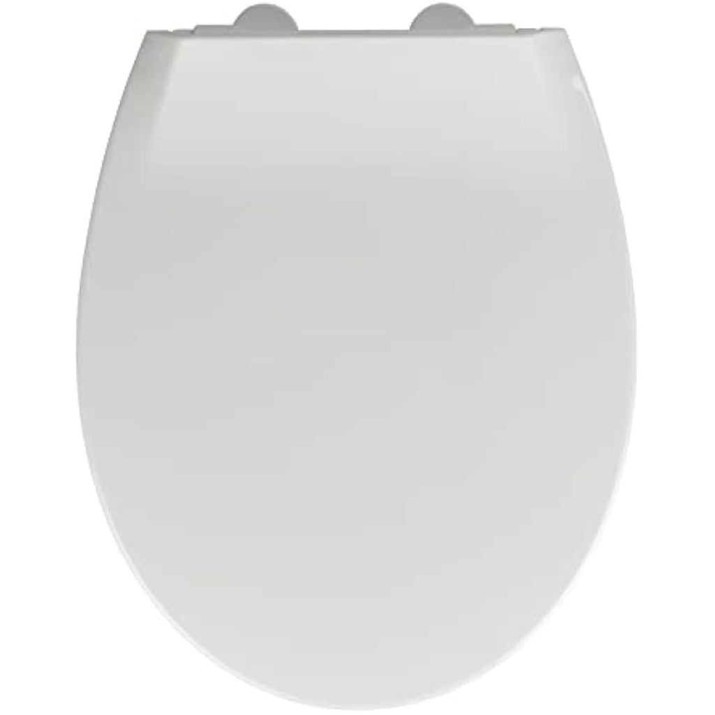 WENKO Syros Family Toilet Seat | Soft-Close White Thermoplastic
