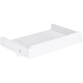 Navaris Clip-on Bedside Shelf – Bamboo Hanging Tray for Bunk Beds, White