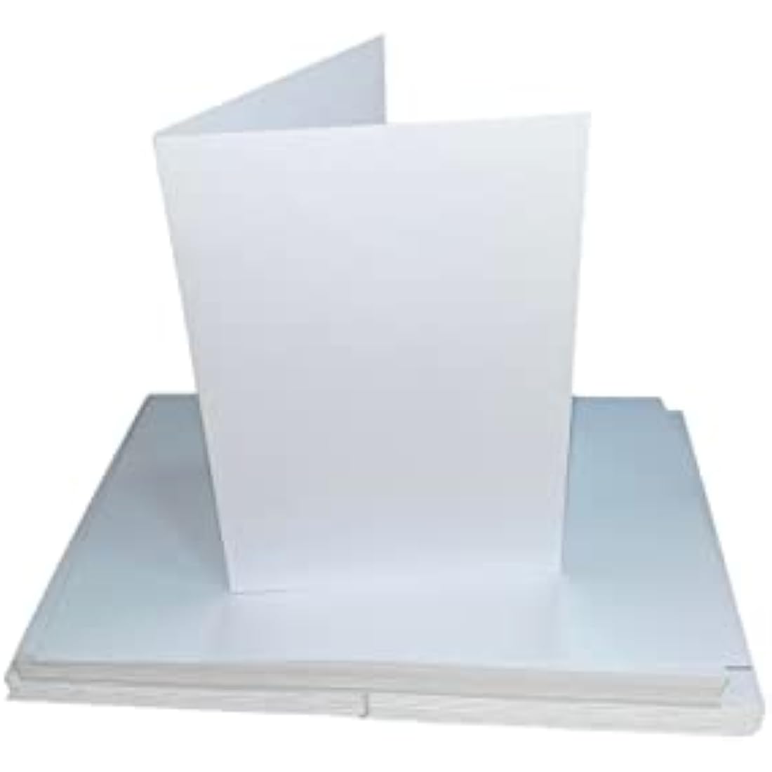 Craft UK 40 Pack C6 White Blank Cards & Envelopes | 300 GSM Cardstock