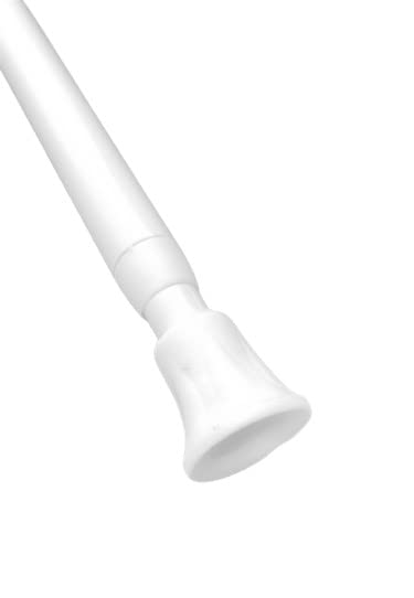 WHITE SPRING LOADED TENSION ROD 140-250cm 55-89" Nets At Home - image 1