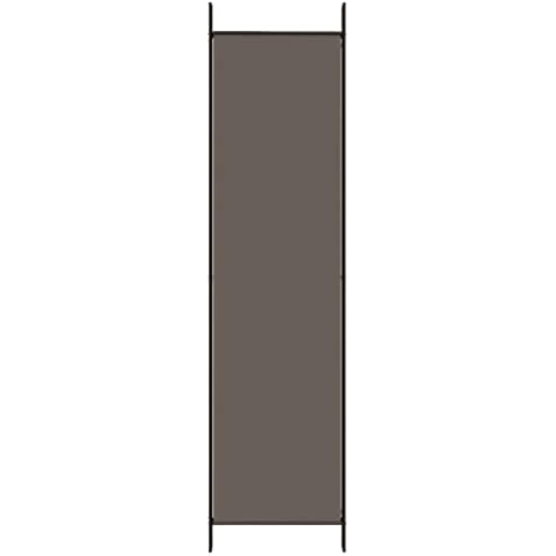 vidaXL 6-Panel Room Divider – Foldable Anthracite Fabric – 300x200 cm