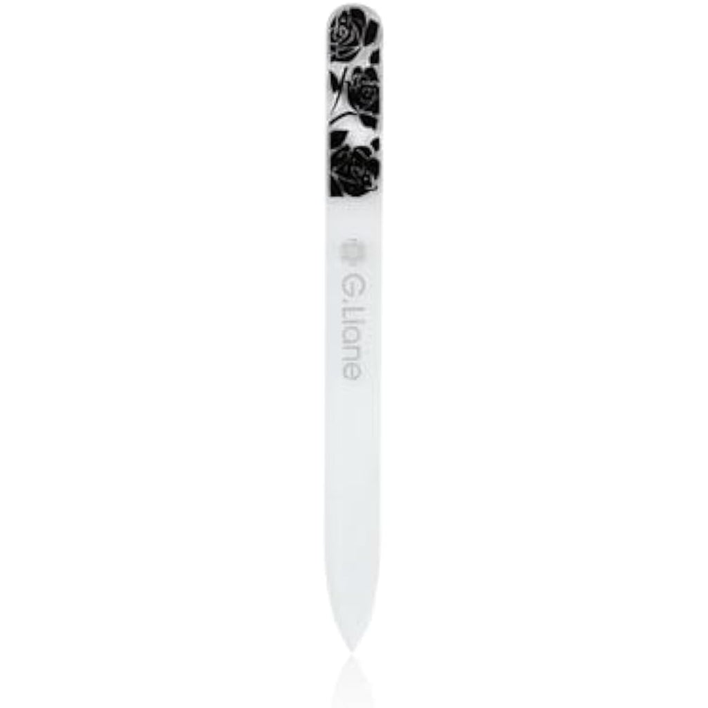 G.Liane Professional Glass Nail File Set – Double Sided Etched Crystal