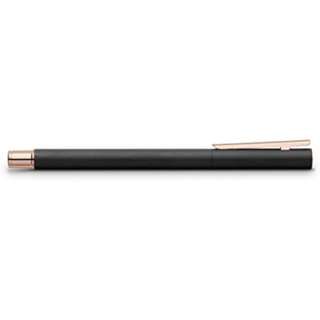 Faber-Castell Neo Slim Fountain Pen – Black & Rose Gold Metal, Fine Nib