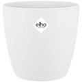 Elho Brussels Round Indoor Flower Pot – Recycled Plastic – White 22cm