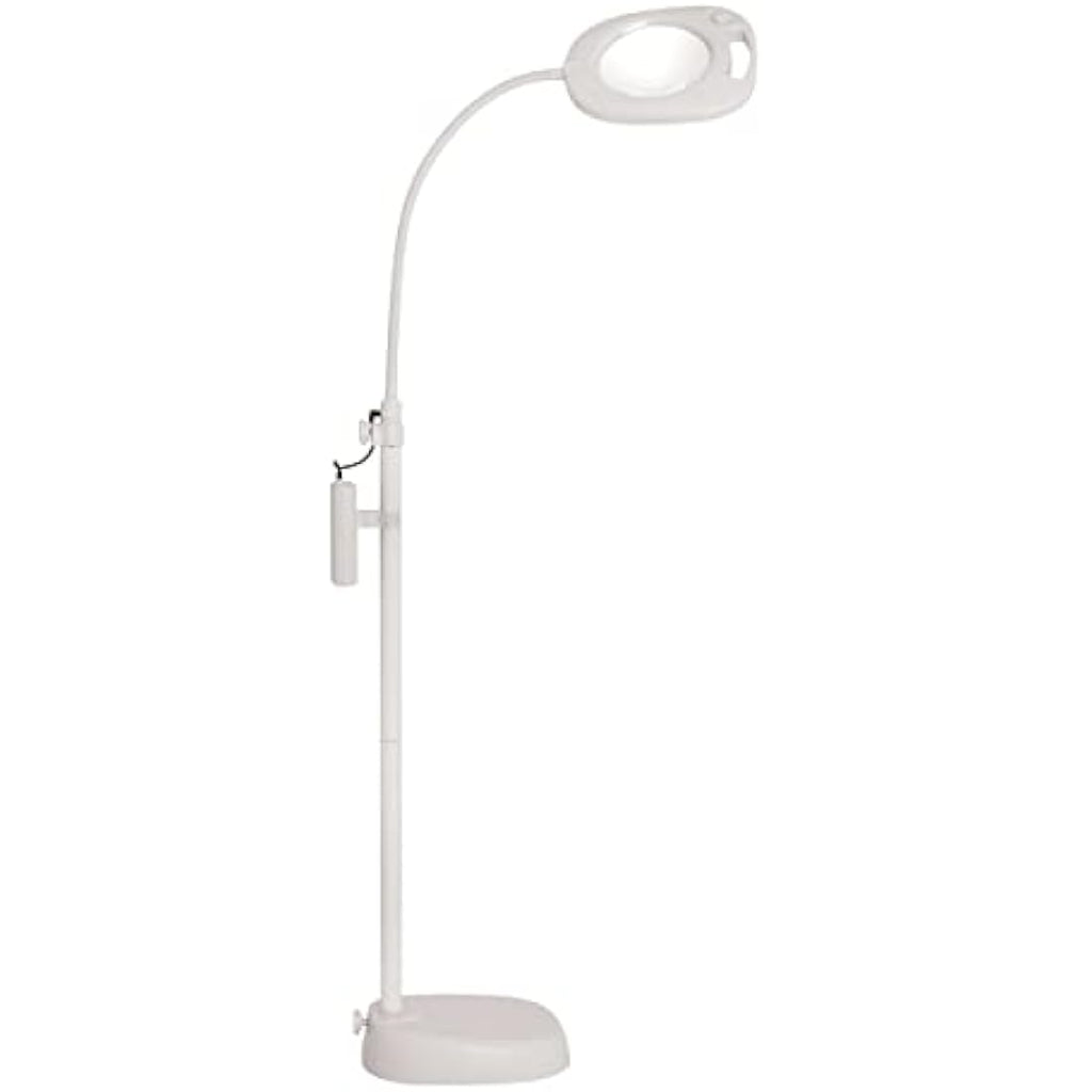 PURElite 3-in-1 LED Magnifying Floor Lamp | 2x Magnifier & Flexi Neck