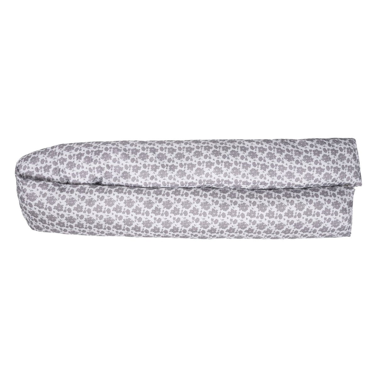 For Your Little One 12 Ft Maternity Pillow Case | Grey Floral Cotton