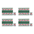 Orsina Candy Apple Vinyl Placemats and Coasters Set - 8 Piece Set