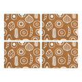 Orsina Besa Cork Rectangular Placemats – Set of 4 Natural Table Mats