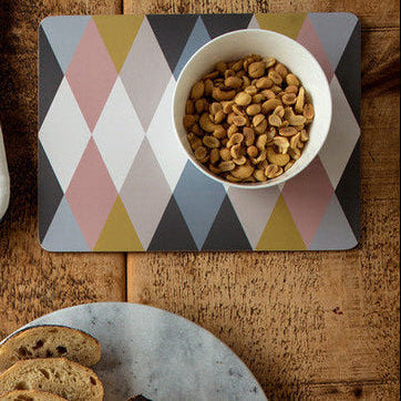 Orsina Cirque Harlequin Placemats – Set of 4 Multi-Colored Table Mats