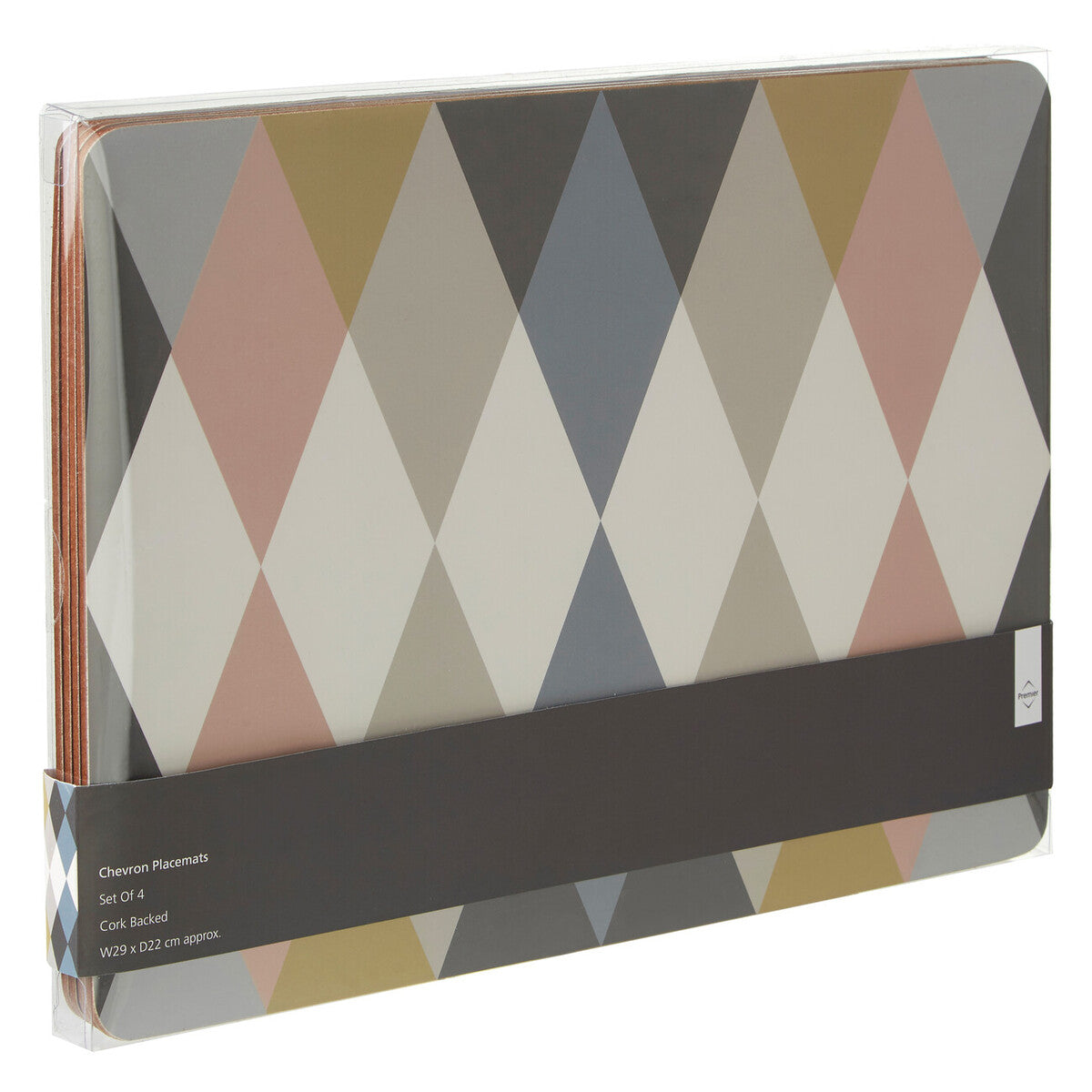 Orsina Cirque Harlequin Placemats – Set of 4 Multi-Colored Table Mats