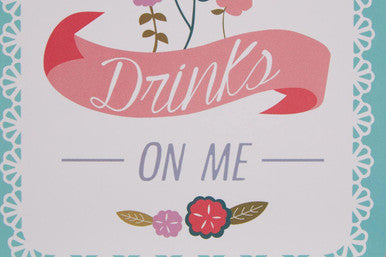 Orsina Amelie Cork Coasters – Set of 4 Floral Drink Coasters