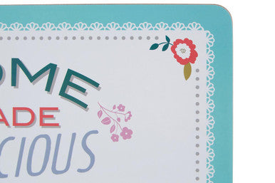 Orsina Amelie Cork Placemats – Set of 4 Floral Dining Table Protectors
