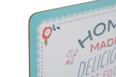 Orsina Amelie Cork Placemats – Set of 4 Floral Dining Table Protectors