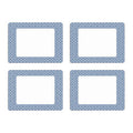 Orsina Casablanca Blue Placemats – Set of 4 Geometric Wipe-Clean Mats
