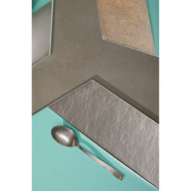 Orsina Geome Hexagon Placemats - Set of 4 Jade and Silver Leather Effect