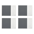 Orsina Geome Modern Grey and Silver Heat-Resistant Placemats – Set of 4