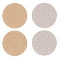 Orsina Reversible Gold and Silver Glitter Faux Leather Coasters – Set of 4