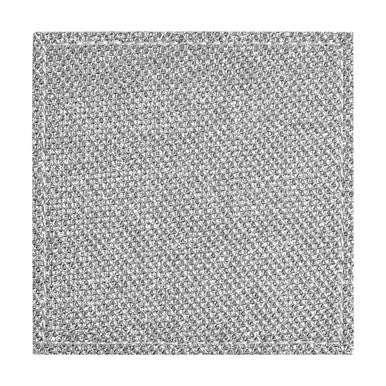 Orsina Silver Glitter Coasters – Set of 4 Stitched Table Protectors