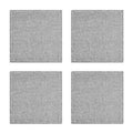 Orsina Silver Glitter Coasters – Set of 4 Stitched Table Protectors