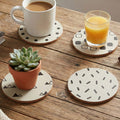 Orsina Mimo Monochrome Cork Coasters – Set of 4 Eclectic All Sorts