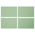 Orsina Frosted Deco Green Placemats – Set of 4 Art Deco Table Mats