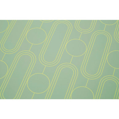 Orsina Frosted Deco Green Placemats – Set of 4 Art Deco Table Mats