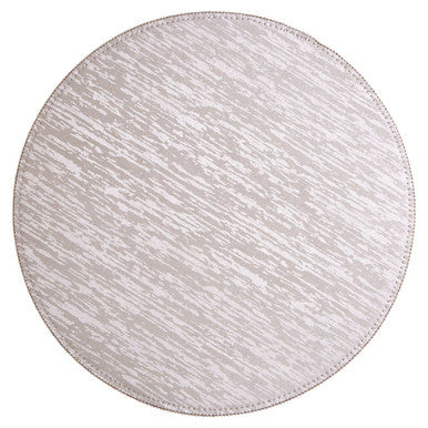 Orsina Knightsbridge Round Placemats – Set of 4 Silver Table Decor