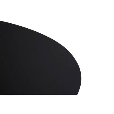 Orsina Catlins Pebble Black Faux Leather Placemats | Heat-Resistant 4Pc Set