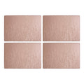 Orsina Knightsbridge Gold Rectangular Placemats with Pearl Fringe - Set of 4