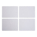 Orsina Speckle White Placemats – Set of 4 Rectangular Table Protectors