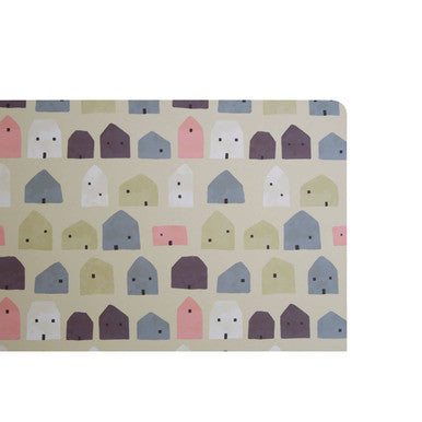 Orsina Calcot Geometric Placemats – 4-Piece Set in Cream and Multi