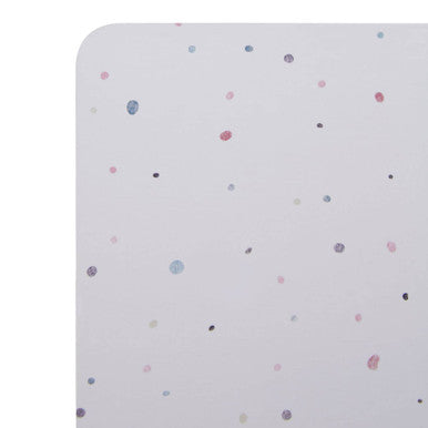 Orsina Speckled Square Coasters – Set of 4 White Minimalist Table Protectors