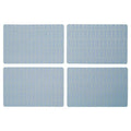 Orsina Frosted Deco Blue Placemats – Set of 4 Heat-Resistant Mats