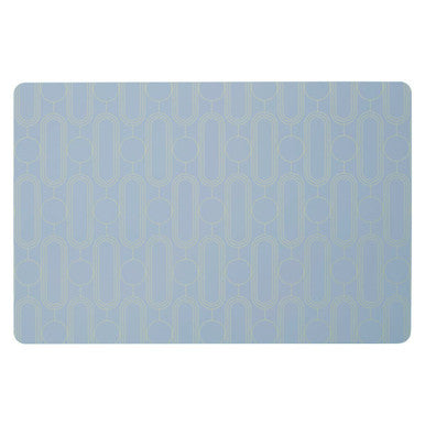 Orsina Frosted Deco Blue Placemats – Set of 4 Heat-Resistant Mats