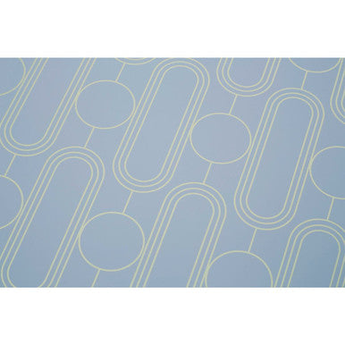 Orsina Frosted Deco Blue Placemats – Set of 4 Heat-Resistant Mats