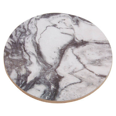 Orsina Mimo Marble Effect Cork Coasters with Gold Foil Edges - 6pc