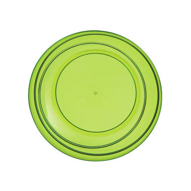 Orsina Green Plastic Summer Plate – Small Stackable Picnic Tableware