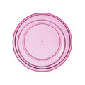 Orsina Pink Plastic Summer Plate – Small Stackable Outdoor Side Plate
