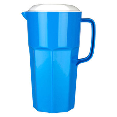 Orsina Blue Plastic Water Pitcher – 2000ml Spill-Resistant Jug