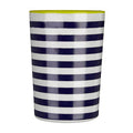 Orsina Mimo Stripe Melamine Tumbler – 340ml Blue & White Drinkware