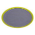 Orsina Mimo Stripe Side Plate – Blue & White Melamine Appetizer Plate
