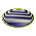 Orsina Mimo Stripe Serving Tray – Large Rectangular Plastic Platter