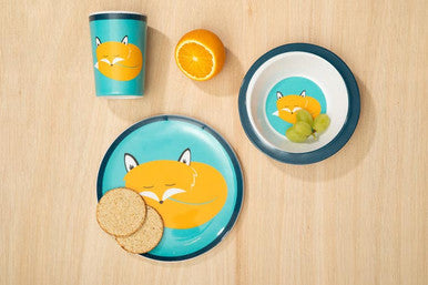 Orsina Mimo Kids Felix Fox Dinner Set | 3-Piece Woodland Tableware