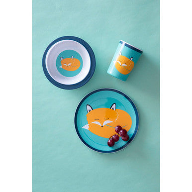 Orsina Mimo Kids Felix Fox Dinner Set | 3-Piece Woodland Tableware