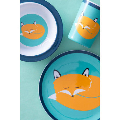 Orsina Mimo Kids Felix Fox Dinner Set | 3-Piece Woodland Tableware